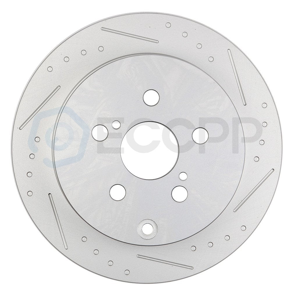 Rear Slot Brake Rotors Pair FOR 2003-2006 Pontiac Vibe 2000-2005 Toyota Celica 6B93BC-57