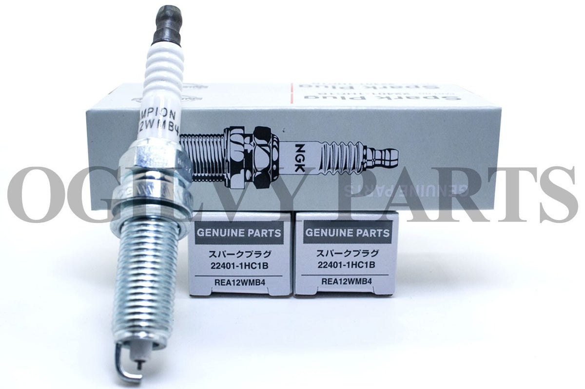22401-1HC1B Ignition Spark Plug REA12WMB4 (4) For 12-20 Versa Note 1.6L 1.8L