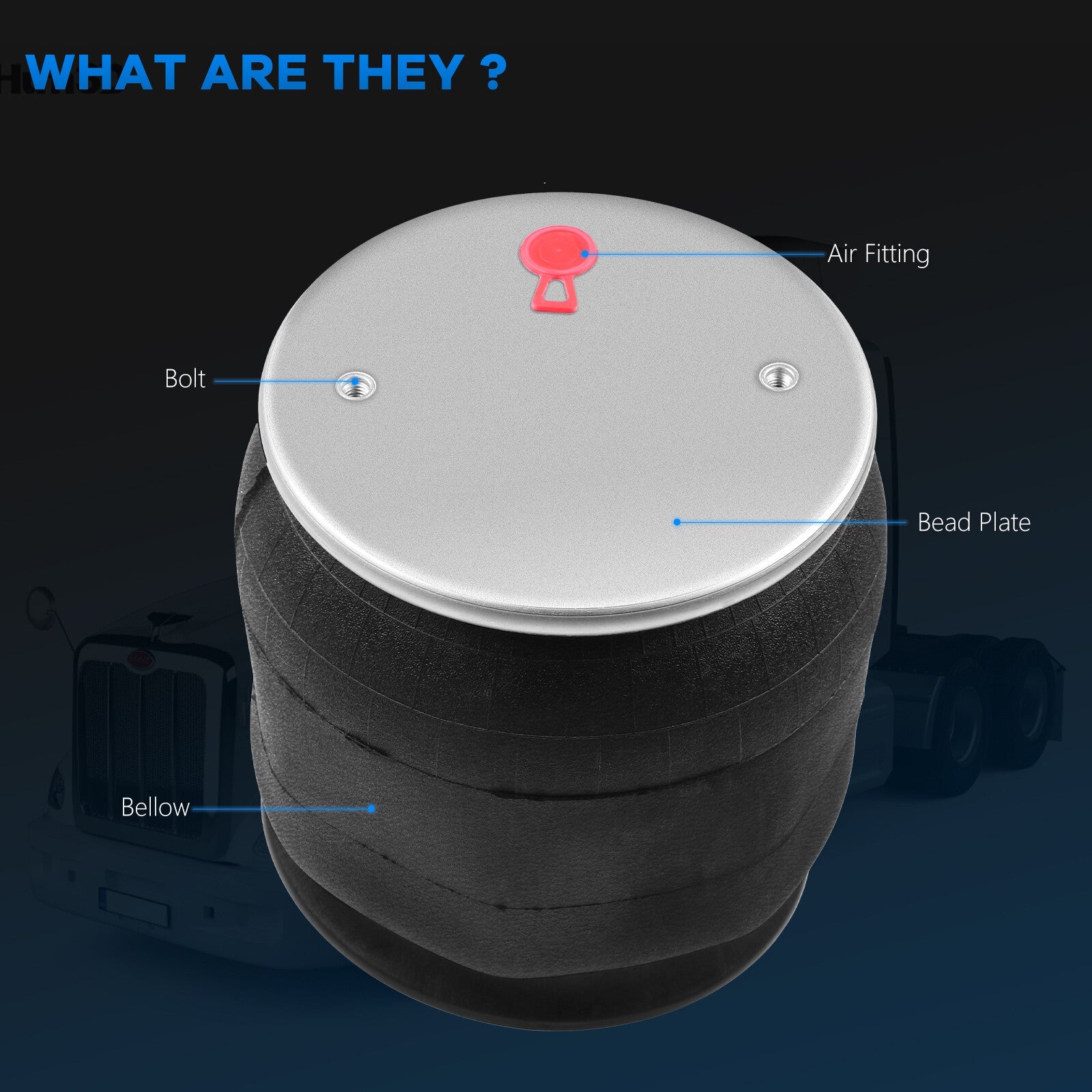 Air Suspension Spring Bag W01-358-9069 1R12-069 For Peterbilt Goodyear ContiTech 6B93BC-57