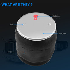 Air Suspension Spring Bag W01-358-9069 1R12-069 For Peterbilt Goodyear ContiTech 6B93BC-57