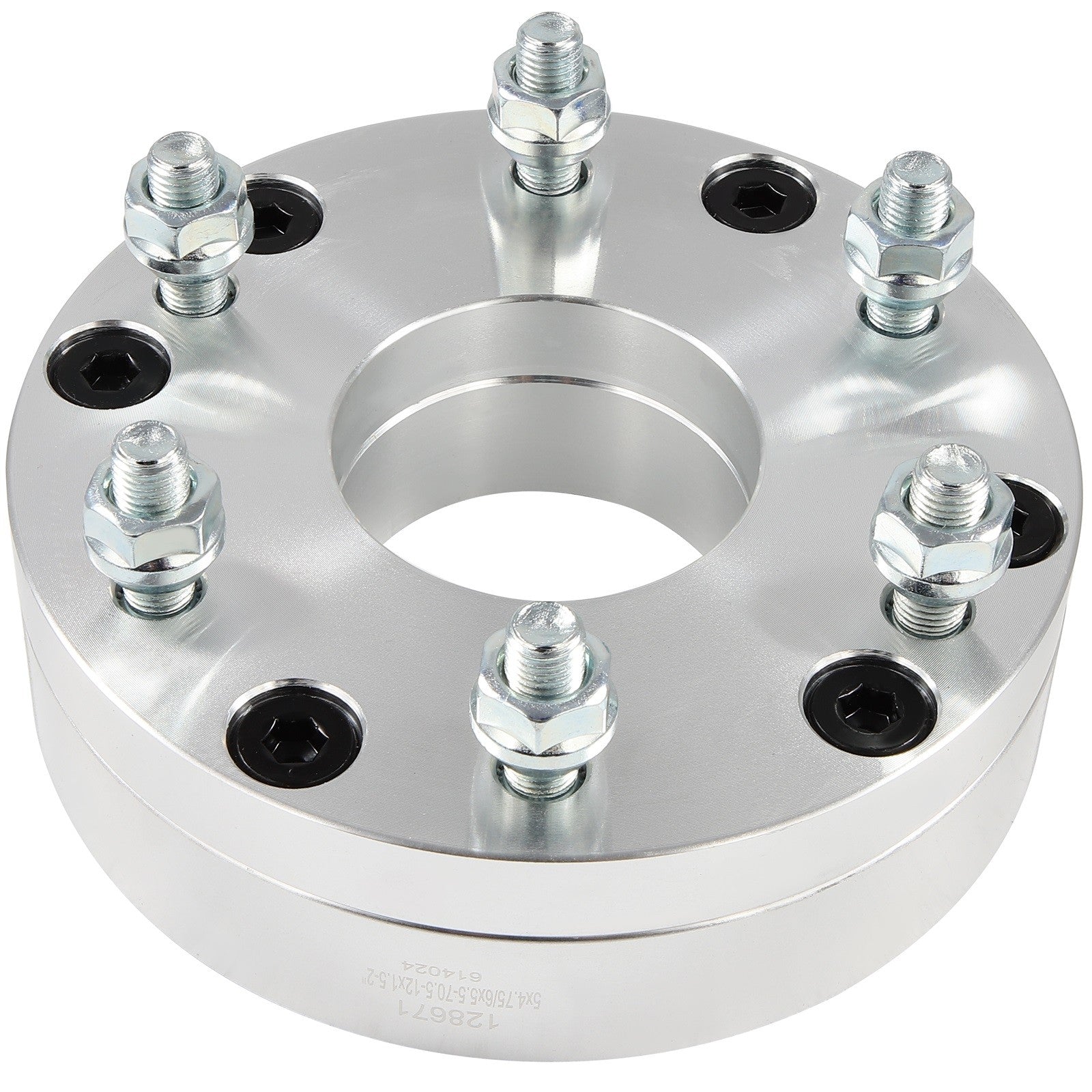 4 Pcs 2" 5x4.75 to 6x5.5 Wheel Adapters 12x1.5 For Chevrolet GMC 5 Lug to 6 Lug 6B93BC-57