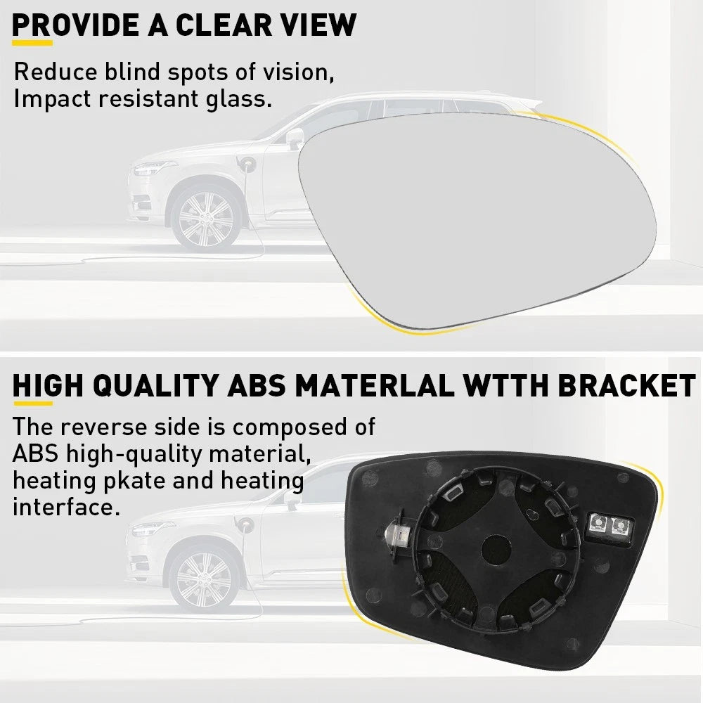 Passenger Side Mirror Glass for 2011-2019 Volkswagen VW Passat Jetta Beetle EOA 6B93BC-57