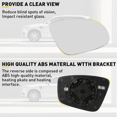 Passenger Side Mirror Glass for 2011-2019 Volkswagen VW Passat Jetta Beetle EOA 6B93BC-57