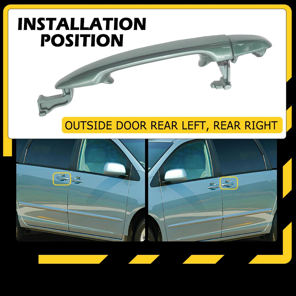 Fit Sienna Toyota Outside Exterior Sliding Door Handle Left or Right Rear 04-10 6B93BC-57