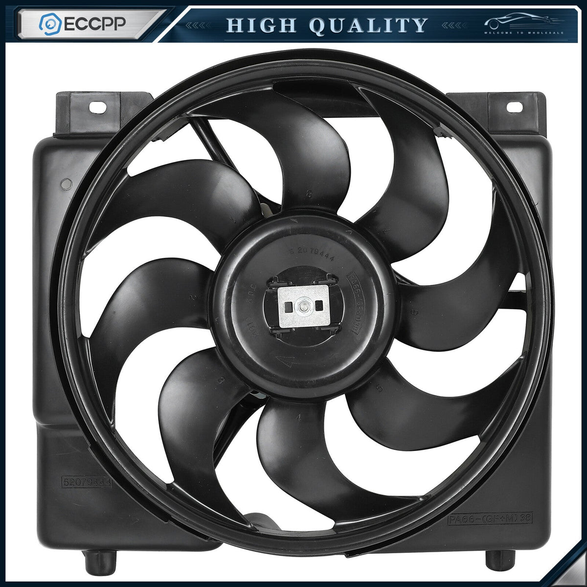 Electric Radiator Cooling Fan Assembly For 1995-1996 Jeep Cherokee 52079444AB 6B93BC-57