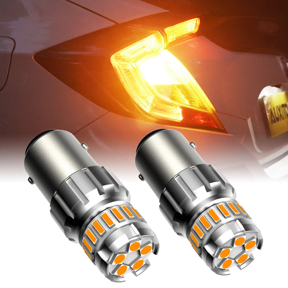 Anti Flash Hyper AUXITO 1157 Blinker Bulbs Canbus US 1016 LED Turn Signal Light AUXITO