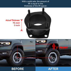 3" Front Lift Kit Steel For Jeep Commander 2006-2010 Grand Cherokee 2005-2010 6B93BC-57