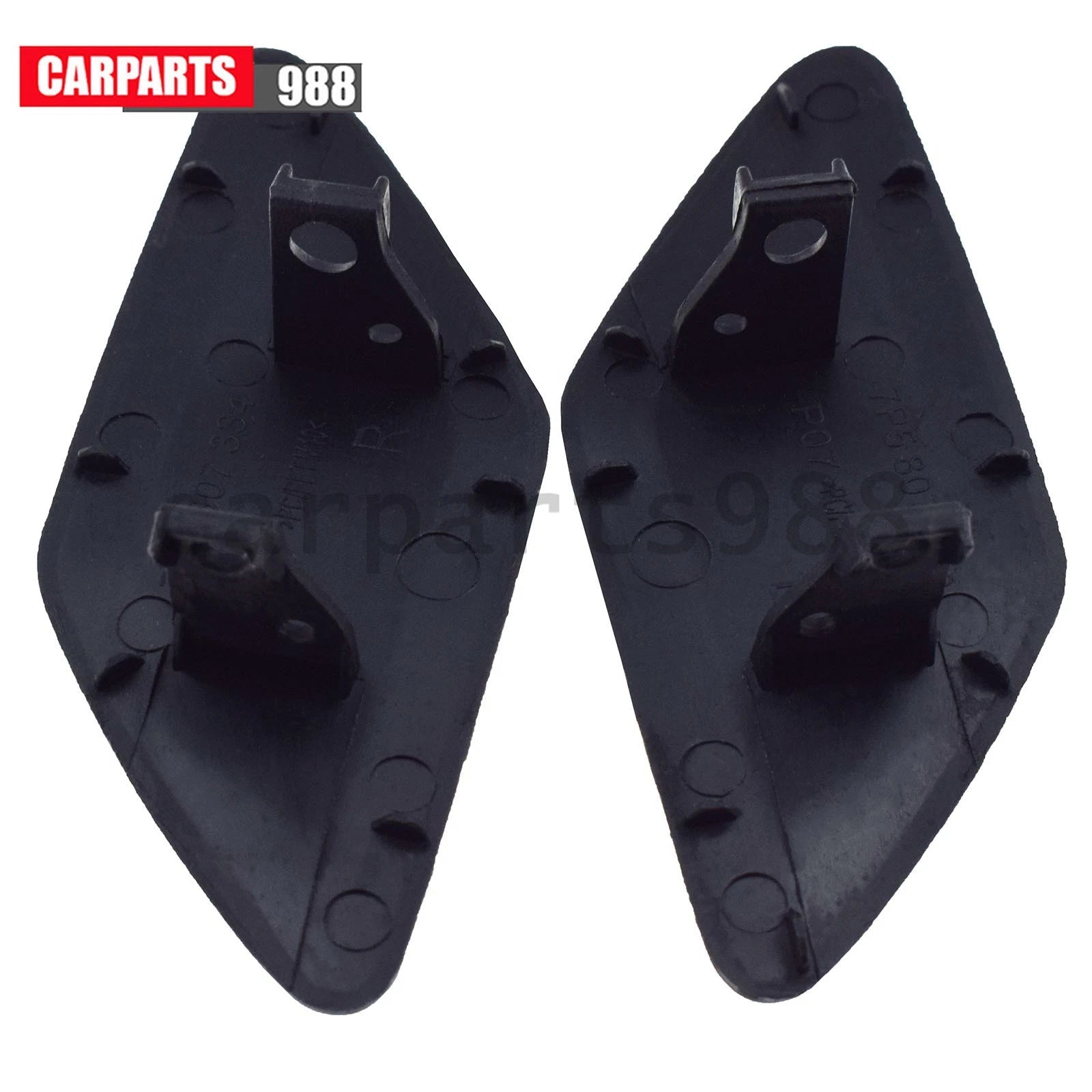 2Pcs Left Right Headlight Washer Nozzle Cover for 2011-2016 Porsche Cayenne 6B93BC-57