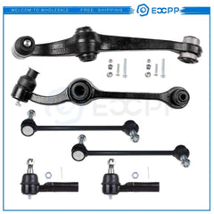 For 1995-1998 Ford Windstar 6Pieces Front Lower Control Arms Sway Bars Tie Rods 6B93BC-57