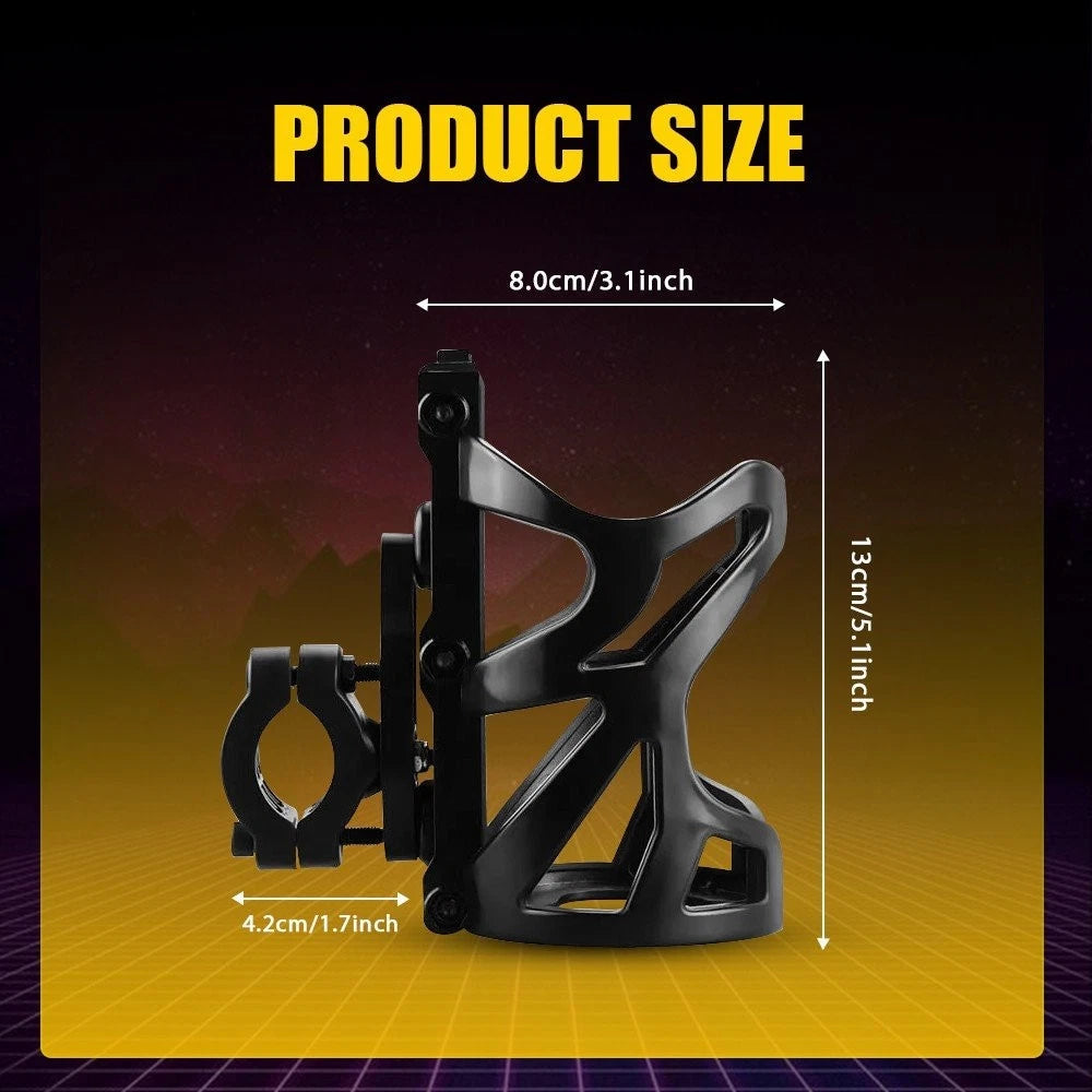 Motorcycle Cup Holder Drink Holder Water Bottle Holder Universal For ATV Bike EA 6B93BC-57