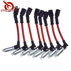 10mm Spark Plug Ignition Wires Set 8PCS for Chevy GMC Silverado Sierra V8 48322R 6B93BC-57