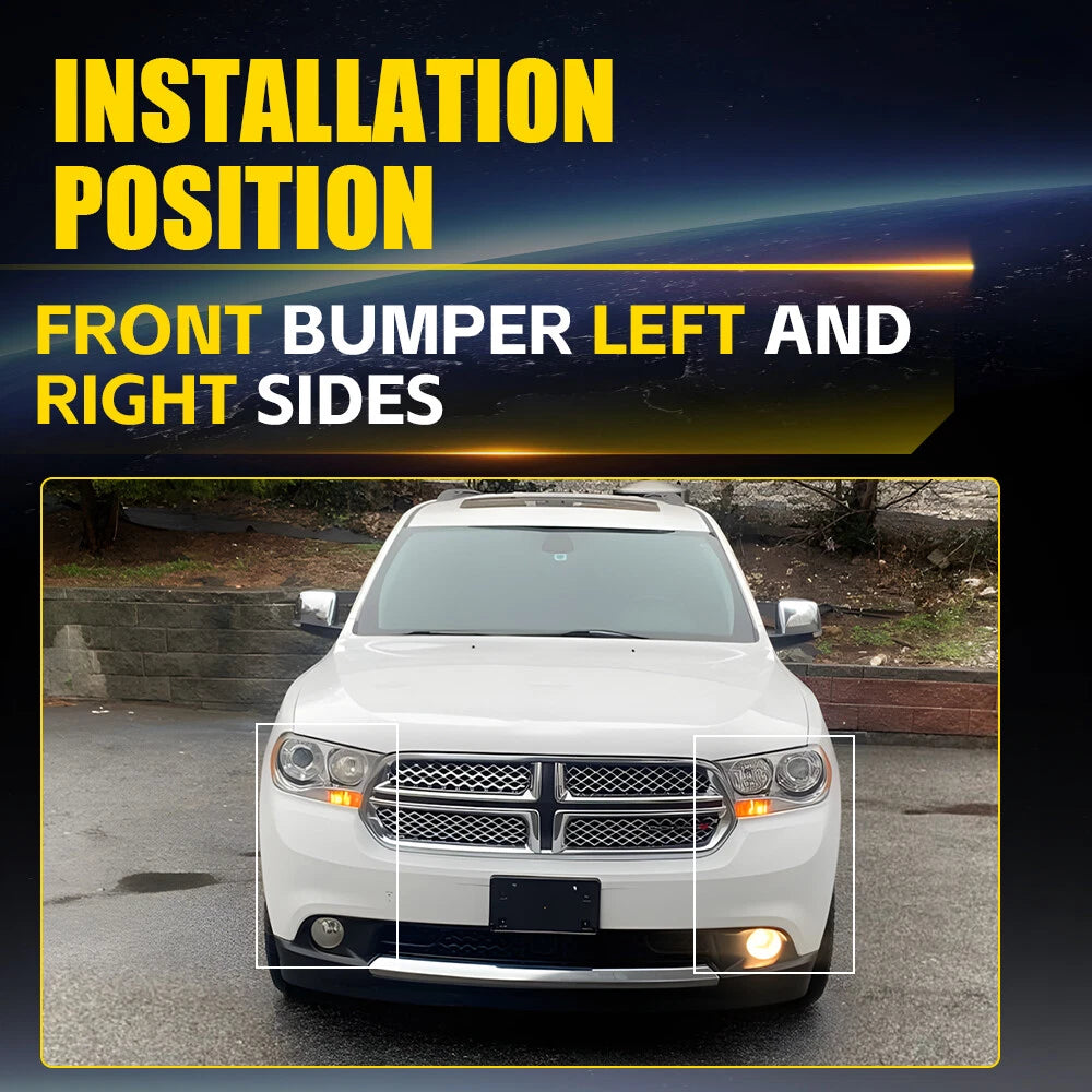 Pair For 2011-2013 Dodge Durango Front Bumper Support Bracket Left Right Side EA 6B93BC-57