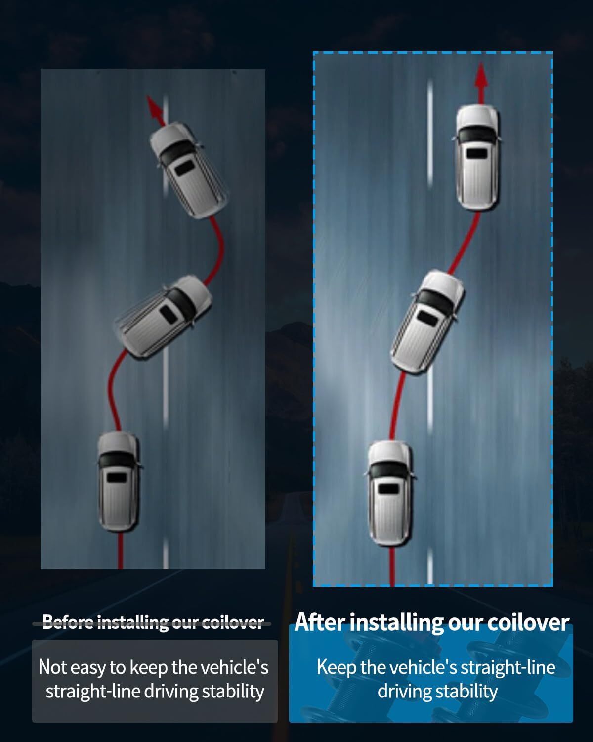 Coilovers Struts Suspension Springs For 2006-2013 IS250 IS350 RWD Adj Height Kit 6B93BC-57