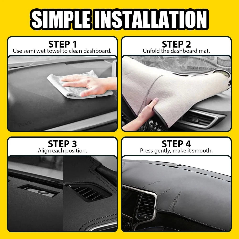 For Jeep Grand Cherokee 2011-17 Leather Car Dashboard Cover Dash Protector Mat A 6B93BC-57