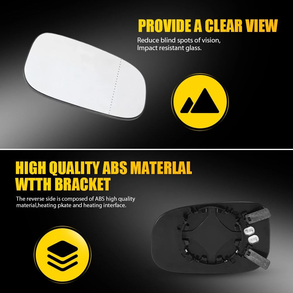 Passenger RH Heated Mirror Glass w/ Backing Fit Volvo S80 S60 S40 V60 C30 V70 EA 6B93BC-57