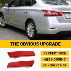 For 2013-2018 Nissan Sentra Rear Bumper Reflector Lamp Light Left+Right Lens EOA 6B93BC-57