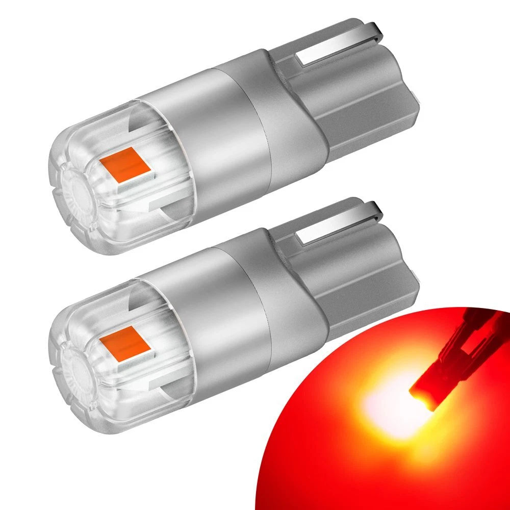 AUXITO T10 Red LED Inner Tail Light Bulb Super Bright 2825 168 192 194 175 2T EA AUXITO