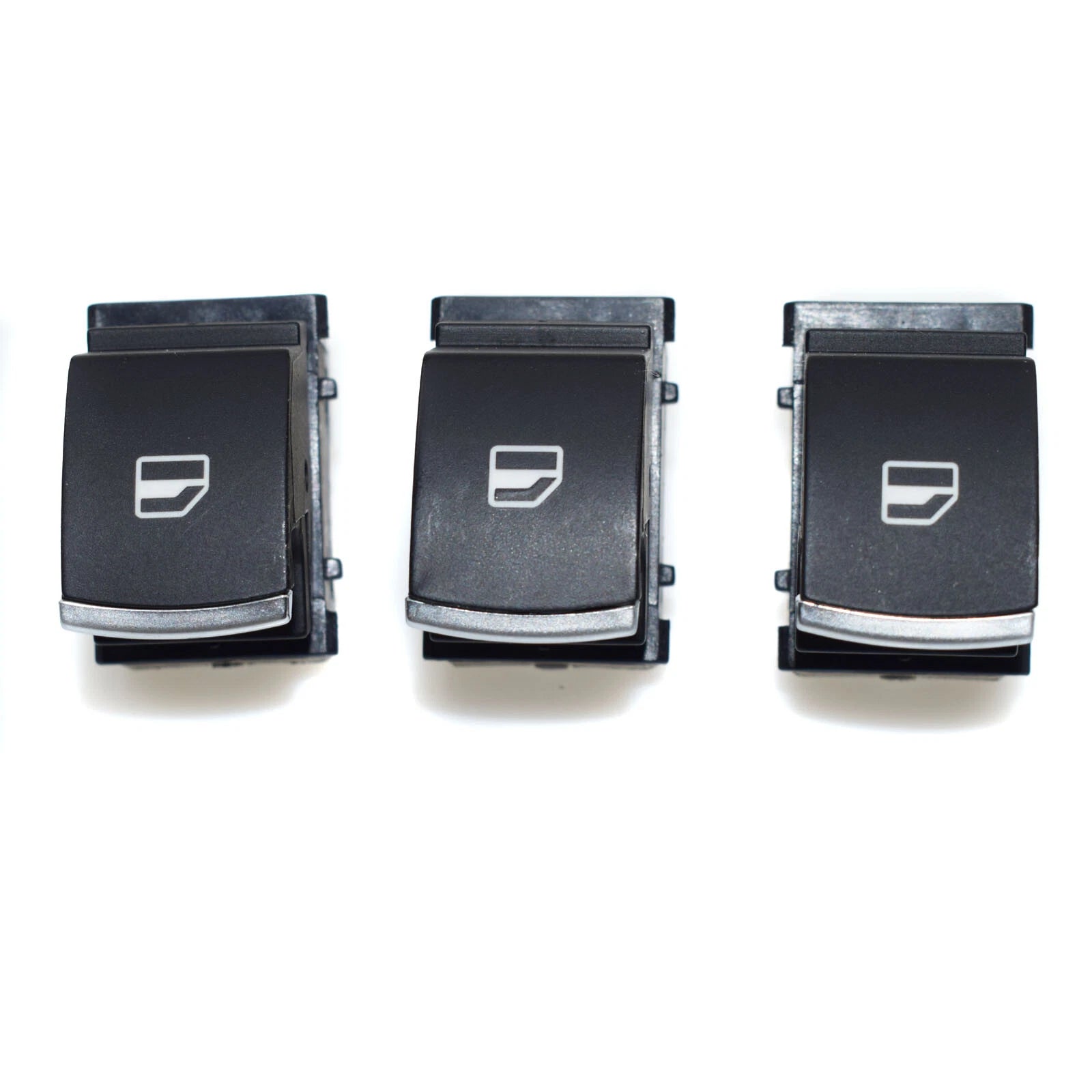 3PCS Chrome Passenger Window Switch for VW Golf Jetta MK5 MK6 Passat CC Tiguan 6B93BC-57