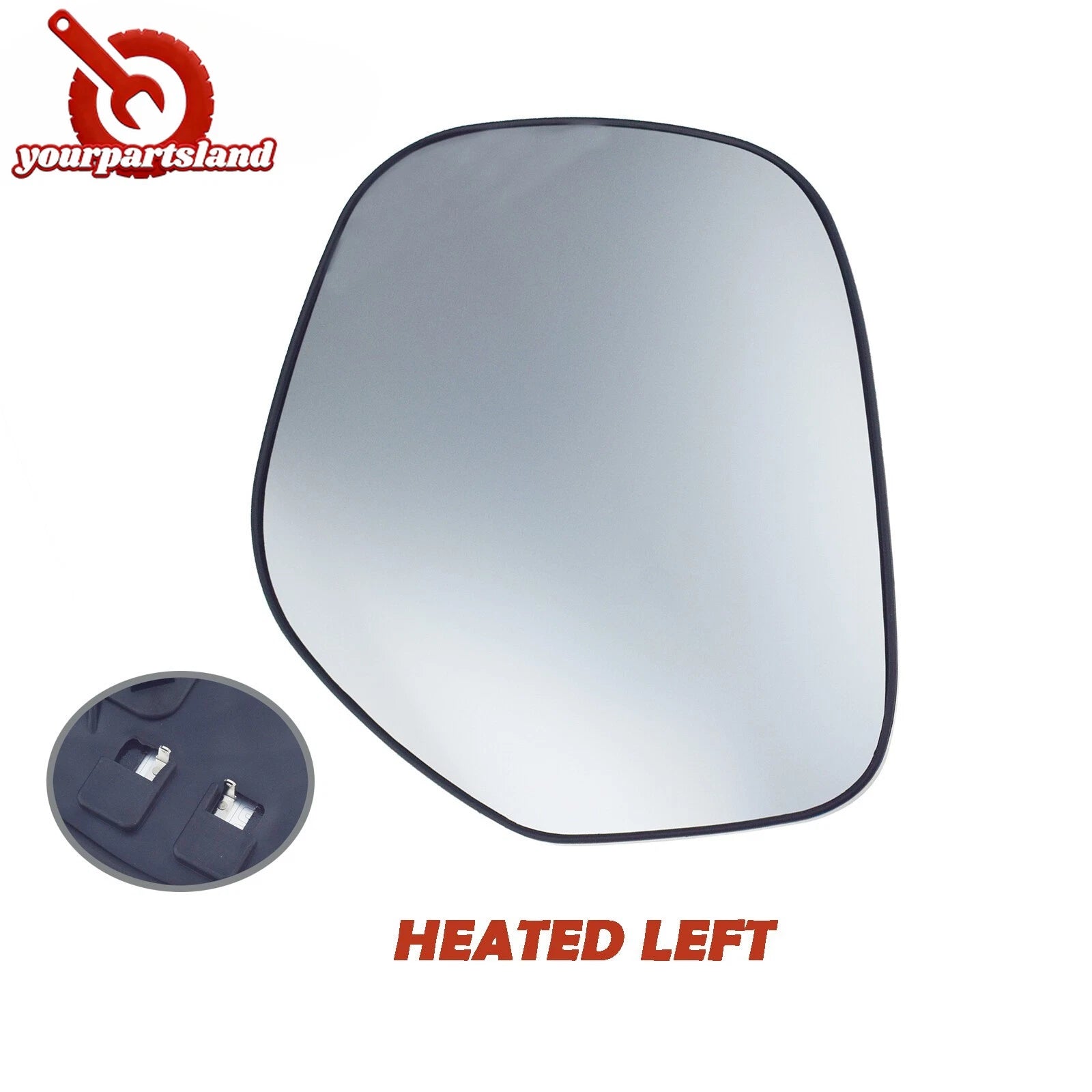 Heated Mirror Glass w/ Backing Plate for Mitsubishi Outlander 10-13 Driver Left 6B93BC-57