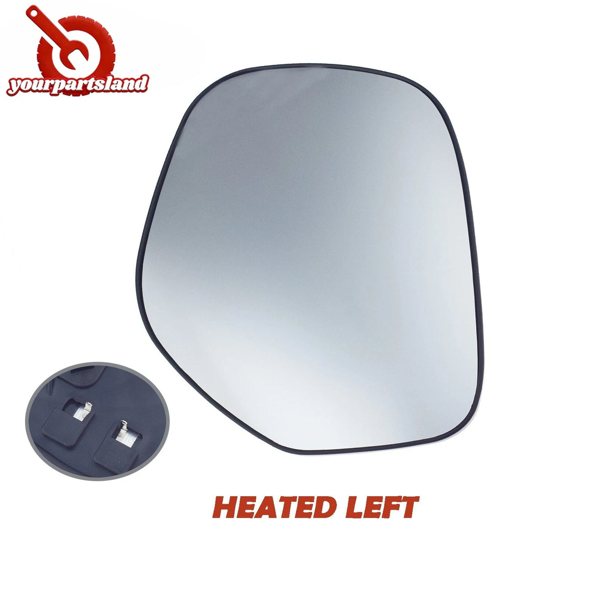 Heated Mirror Glass w/ Backing Plate for Mitsubishi Outlander 10-13 Driver Left 6B93BC-57