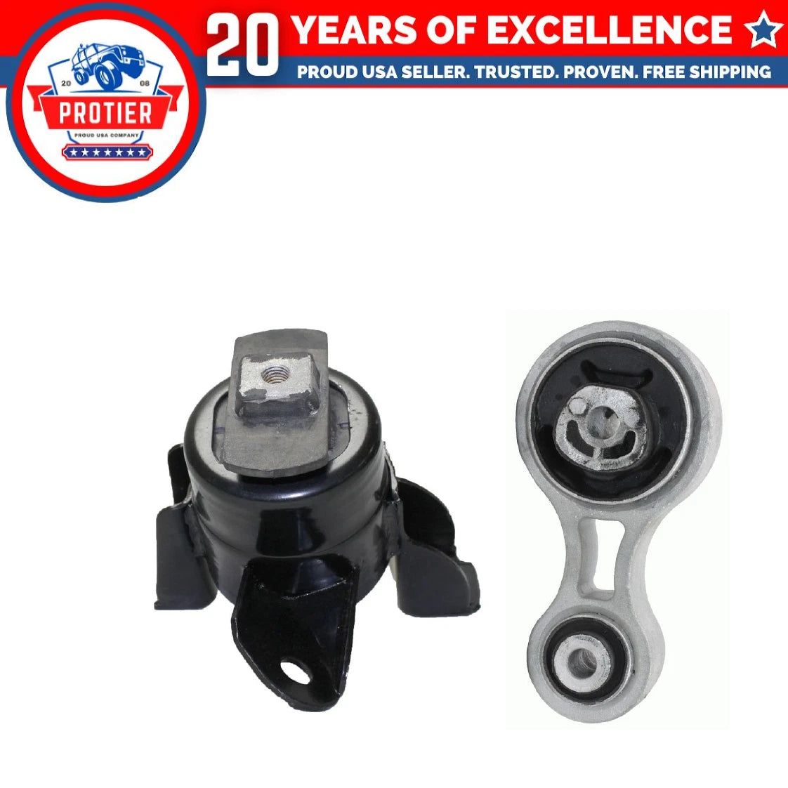 Engine Motor & Torque Strut Mount 2PCS Set Fit 2009-2013 Mazda 6 3.7L Replaces 6B93BC-57