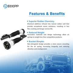 Front Pair Air Suspension Shocks For Mercedes W220 S320 S430 S500 S600 S55 S65 6B93BC-57