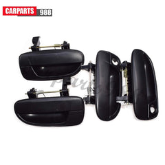 4Pcs Outside Door Handle Front RearLH RH for Hyundai Accent 2000-2006 1.6LBlack 6B93BC-57