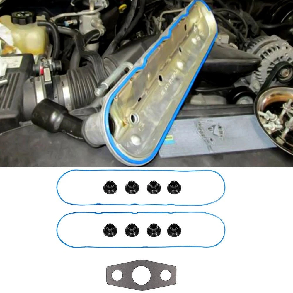 Engine Valve Cover Gasket Set for GMC Chevy Silverado 4.8L 5.3L 6.0L 6.2L 7.0L A 6B93BC-57