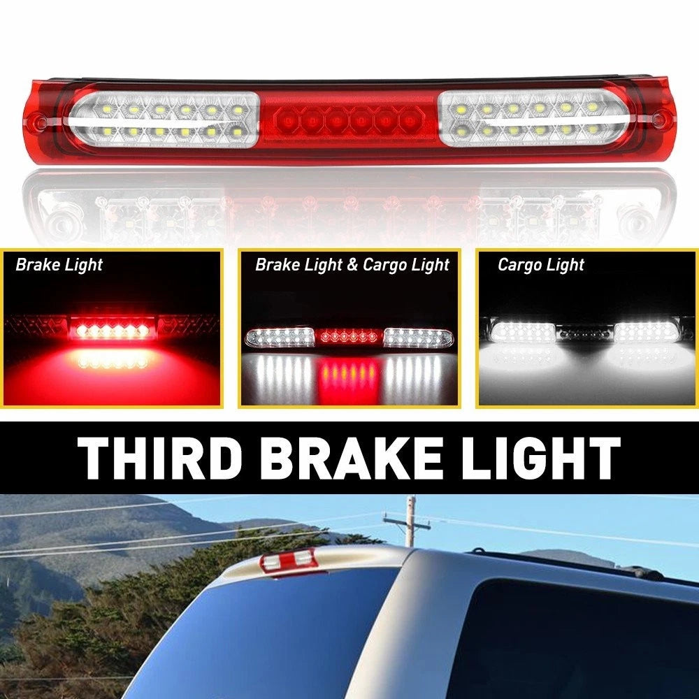 LED THIRD 3RD TAIL BRAKE LIGHT LAMP RED LENS FOR 1997-1999 Ford F-250 EOA 6B93BC-57