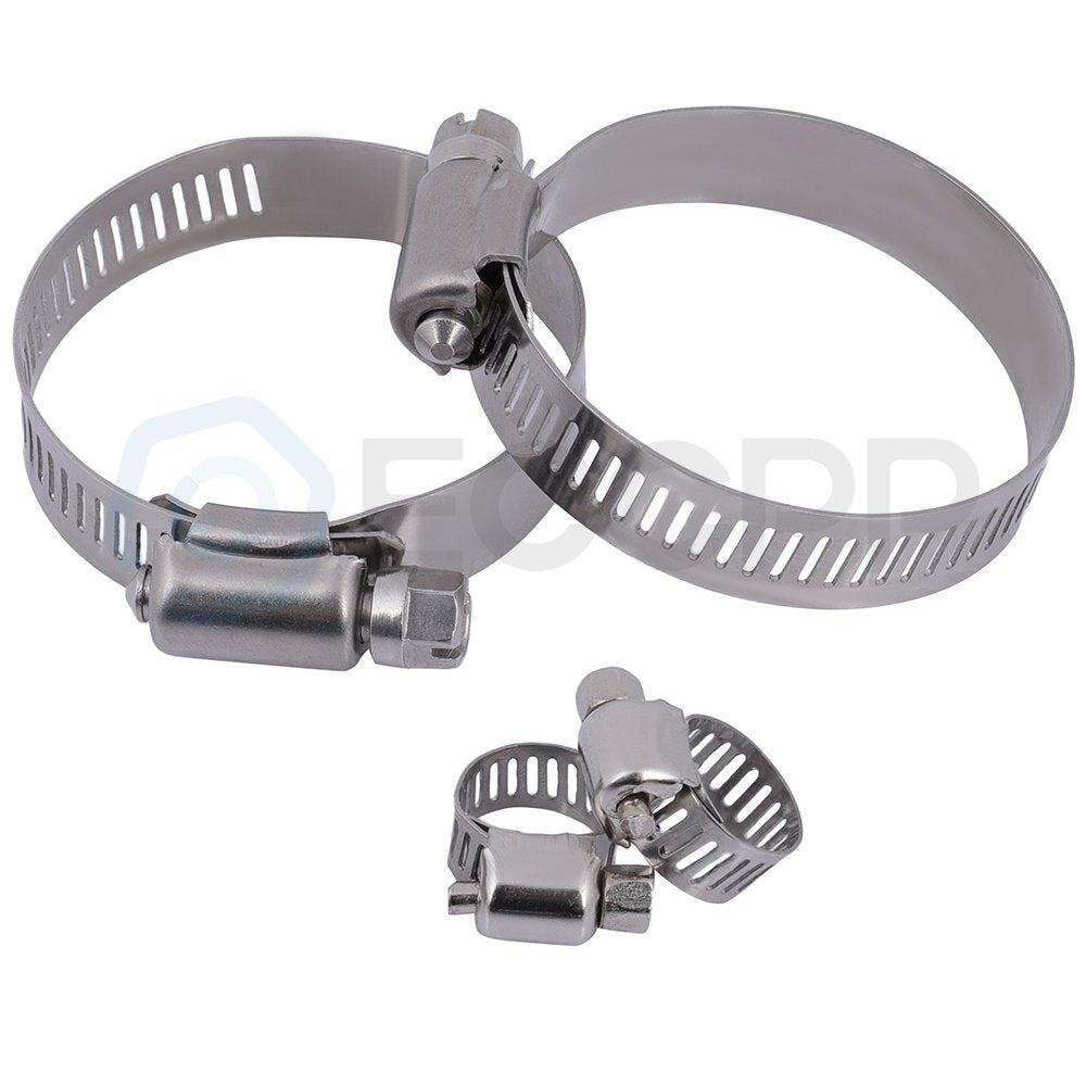 Radiator For 00-02 Chrysler Neon Dodge Neon with Universal Oil Hose Clamps Kit 6B93BC-57