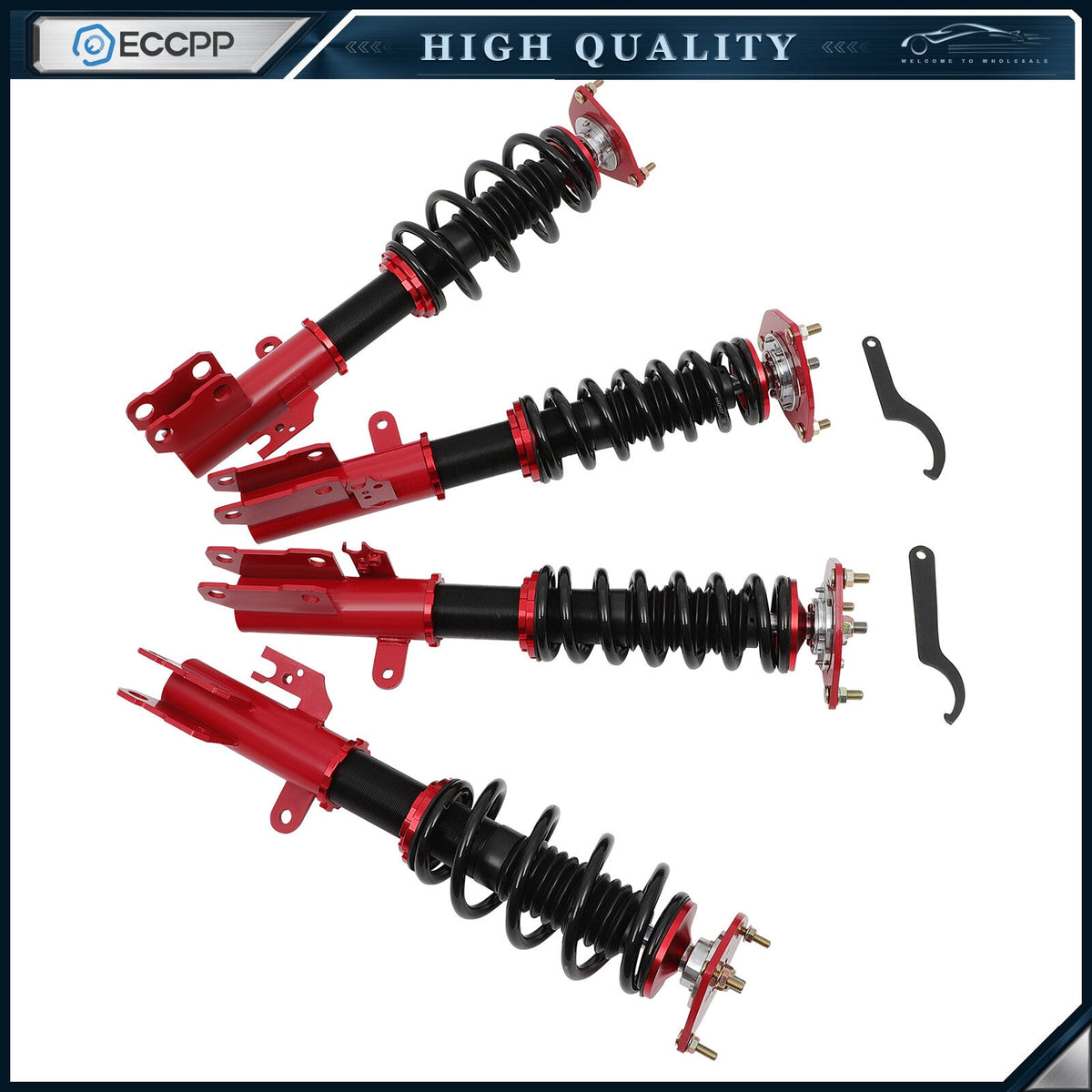 ECCPP Coilovers Shocks Adjustable Height For Toyota Camry 95-01 Strut Suspension ECCPP