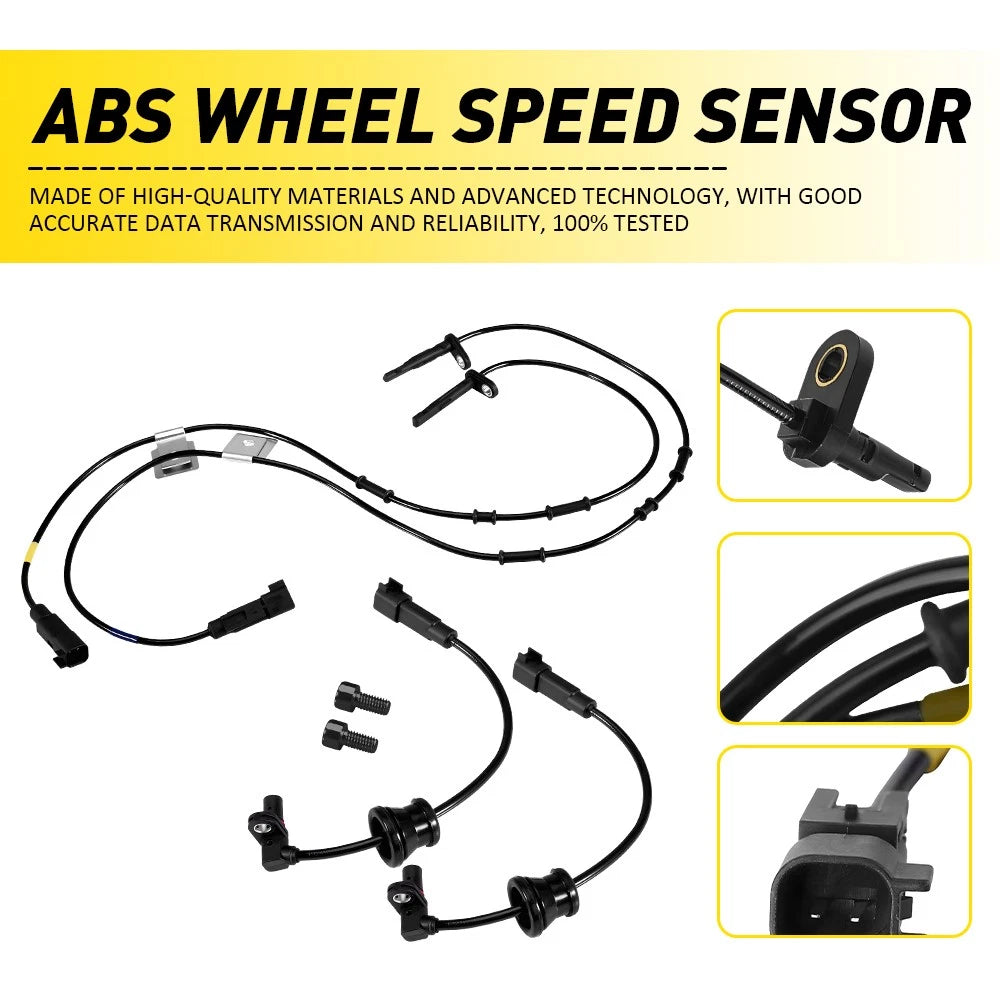 4PCS Front Rear ABS Wheel Speed Sensor For Chevrolet Equinox GMC Terrain 10-17 A 6B93BC-57