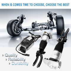 3PCS Front Air Suspension Shock + Compressor For Audi Q7 Porsche Cayenne Touareg 6B93BC-57