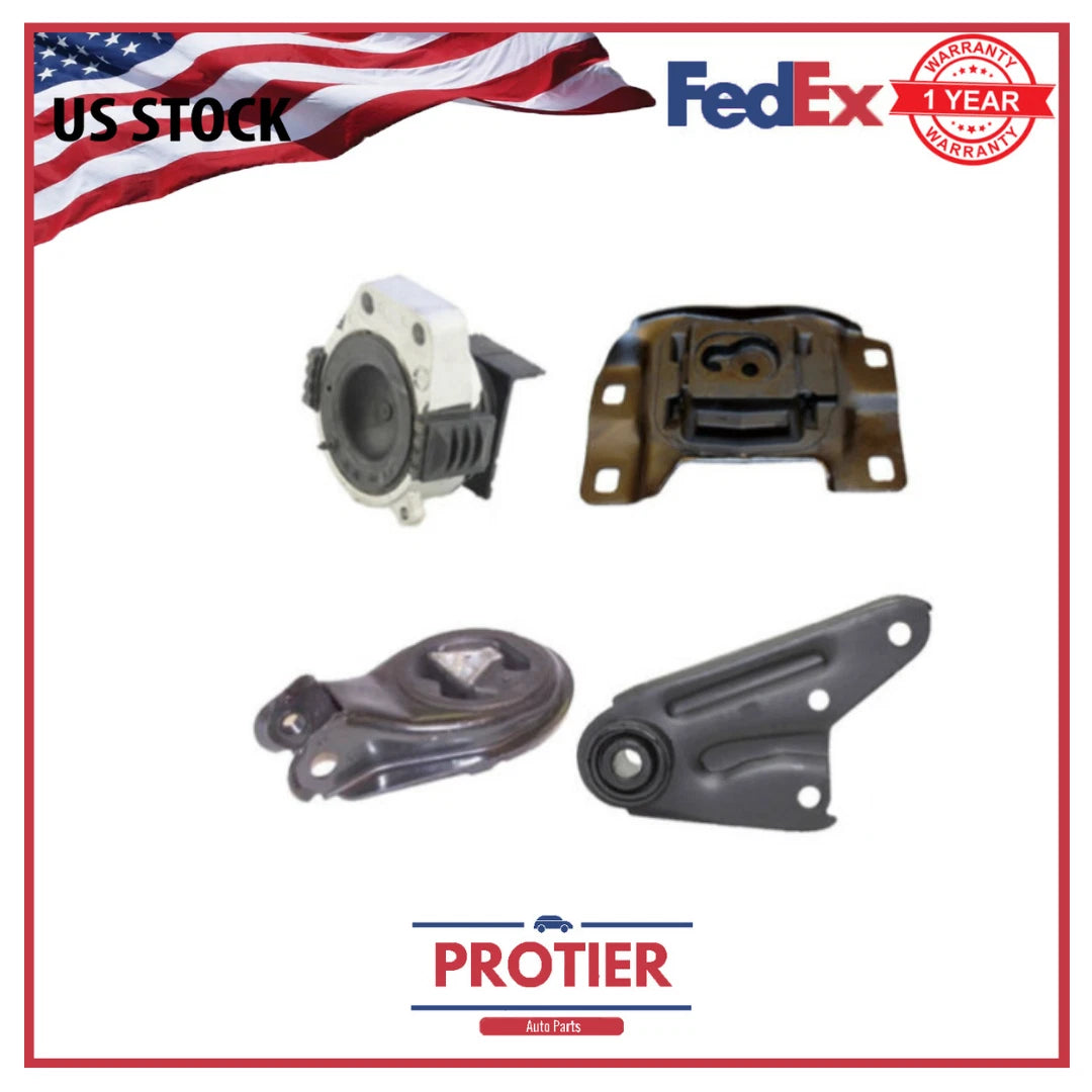Motor & Trans Mount 4PCS Set Fit 10-13 Mazda 3/ 3 Sport/ 12-15 Mazda 5 2.5L Auto 6B93BC-57