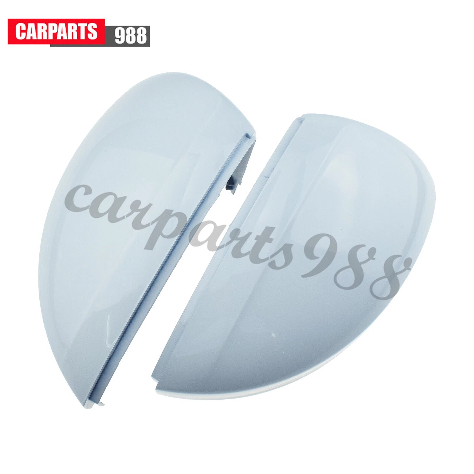 Left Right Side Rear View Mirror Cover White For VW Tiguan 2018 2019 2020-2022 6B93BC-57