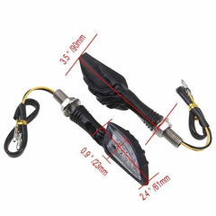 4X Skull LED Turn Signal Lights For Harley Sportster 883 1200 48 XL1200N XL1200C