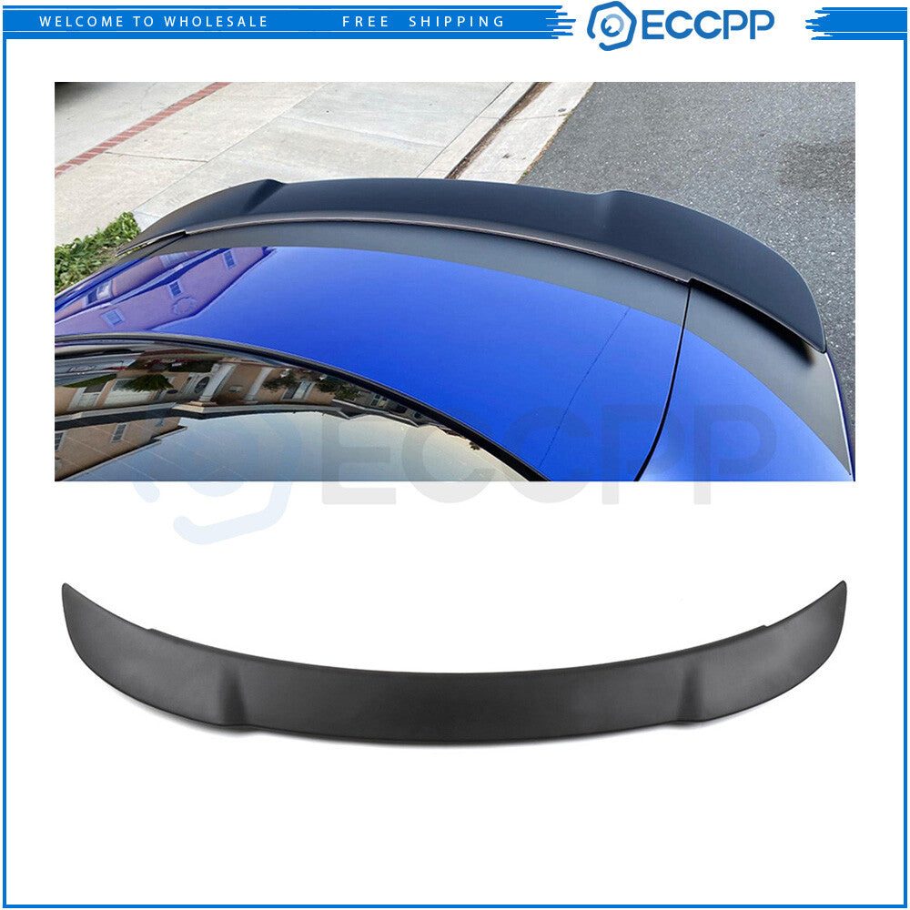 For 2011-2023 Dodge Charger Hellcat Style ABS Rear Wing Spoiler Matte Black 6B93BC-57