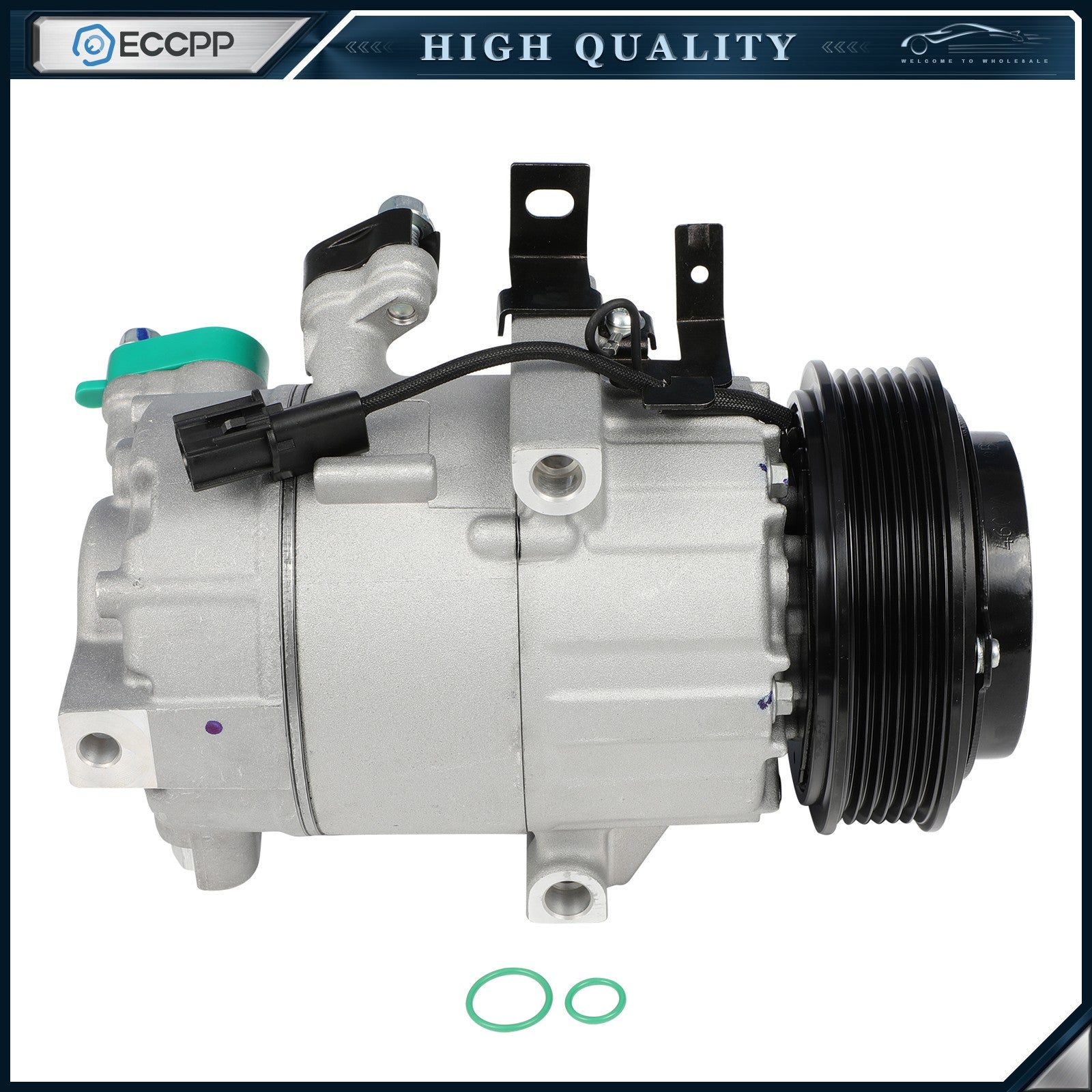 A/C Compressor w/ Clutch For Select 14-18 Hyundai For Kia Models VS14M 6B93BC-57