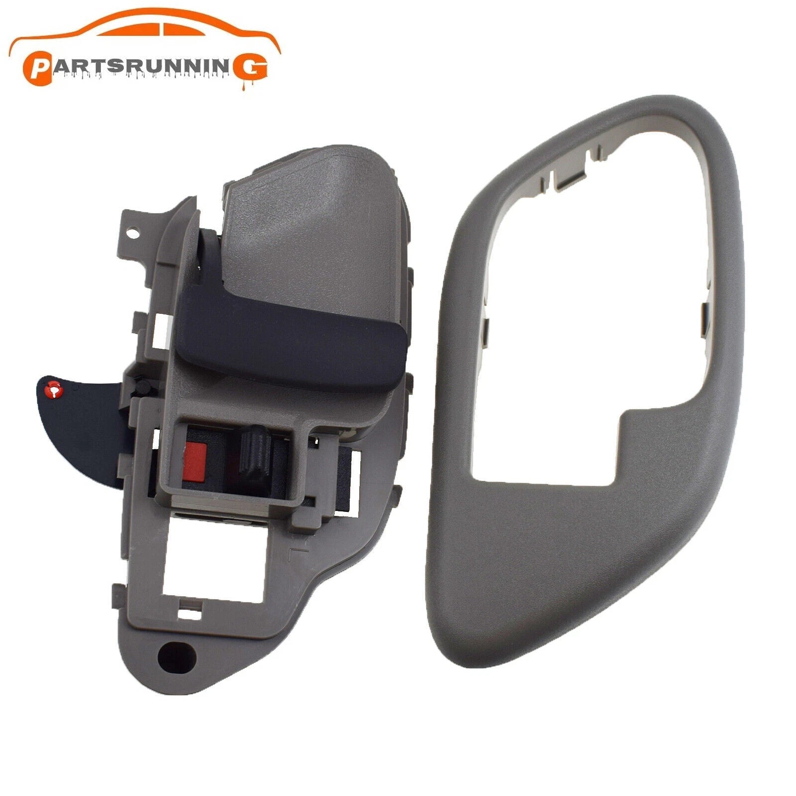 Inside Door Handle W/ Bezel Left Gray 15708079 For 1995-99 Chevrolet C1500 K1500 6B93BC-57