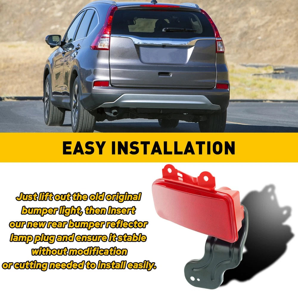 For Honda CRV CR-V 2015 2016 Driver Left Rear Reflector Bumper Light Marker Case 6B93BC-57