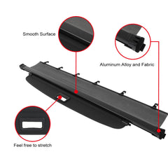 ECCPP Retractable Rear Trunk Cargo Cover Shield Shade For 2006-2013 Volvo XC90 ECCPP