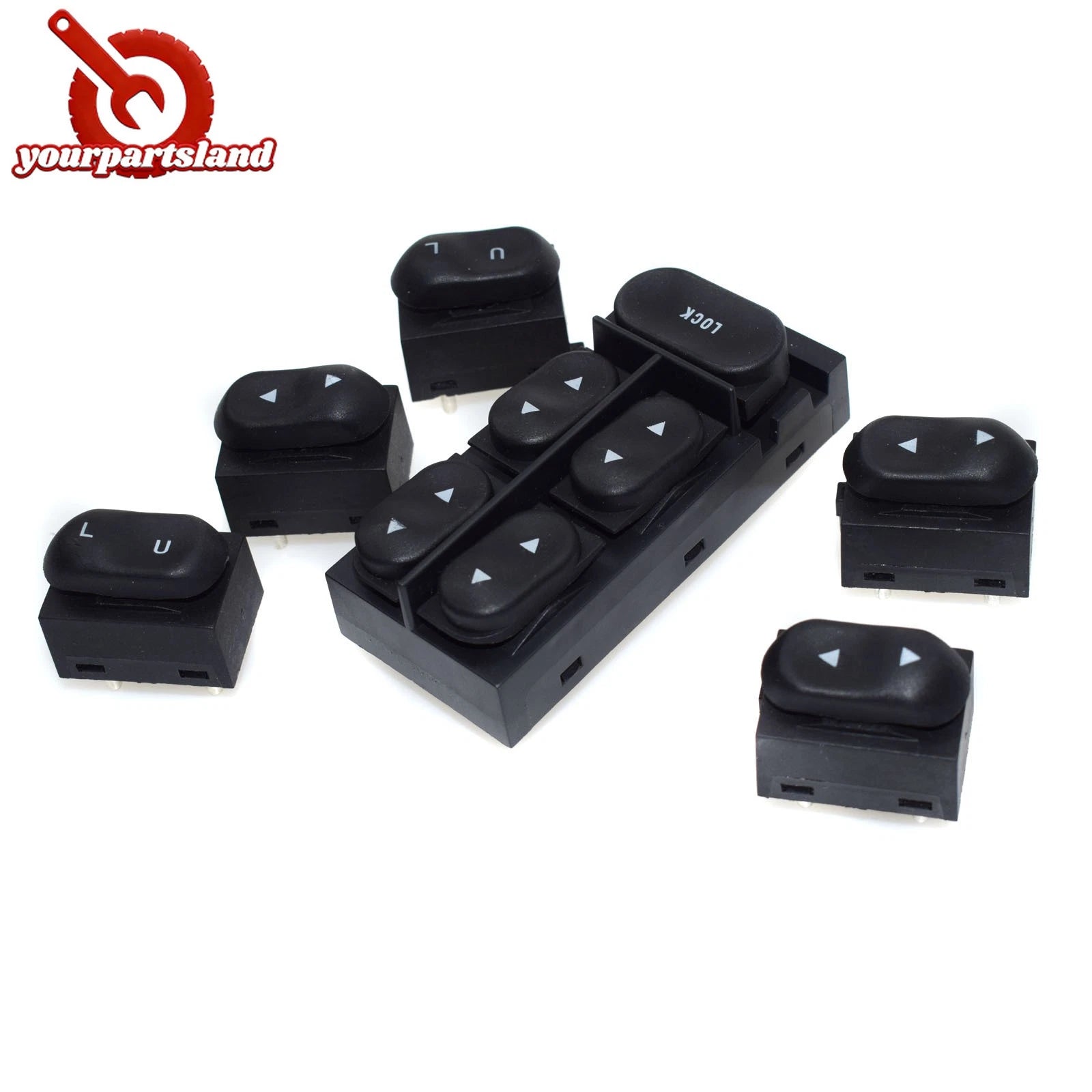 6X For 94-04 Ford Mustang Power Window & Door Lock Switch Left Right F4ZZ-14529 6B93BC-57