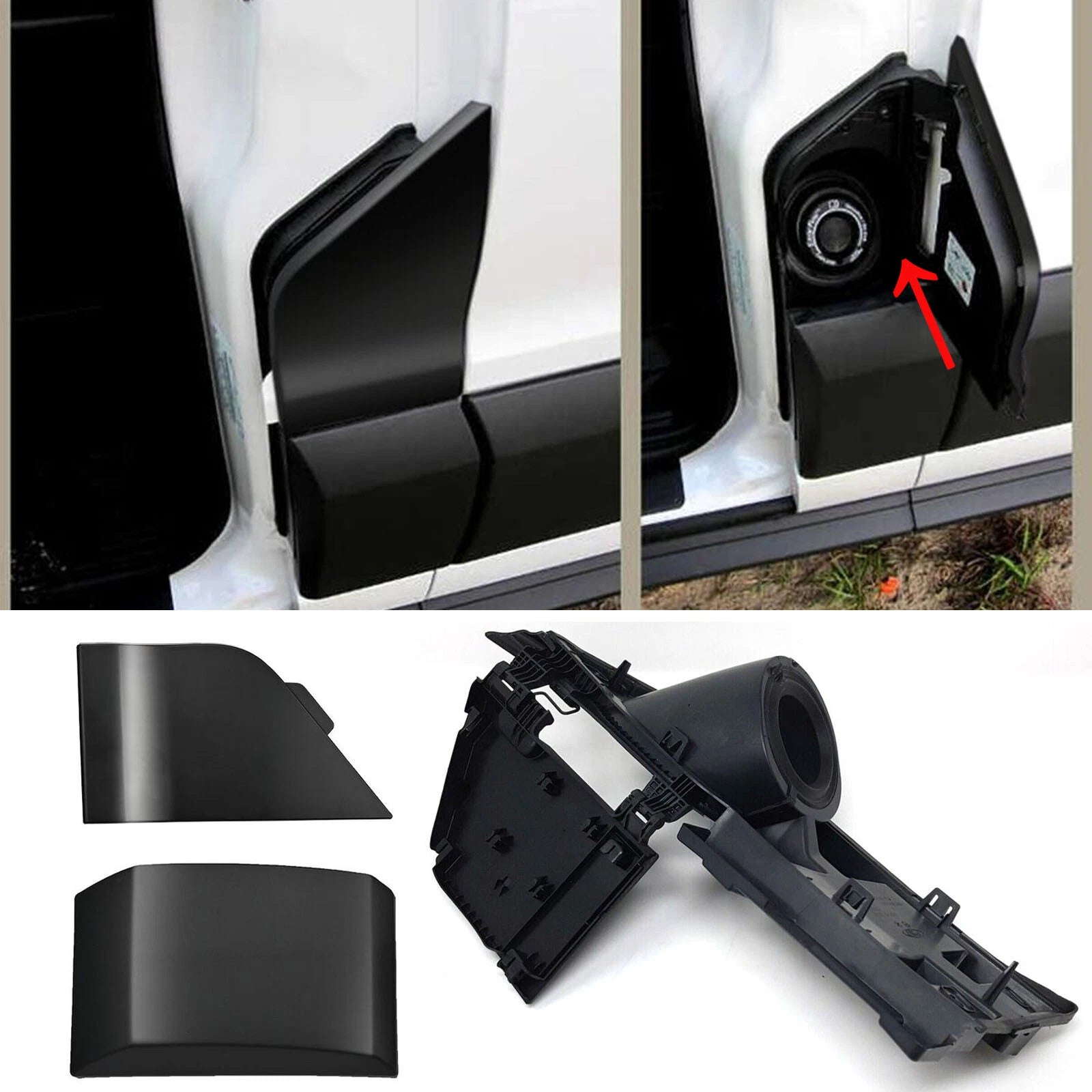 Fuel Filler Door Housing +Gas Cover For Ford Transit Van 150 250 350 15-23 US EA 6B93BC-57