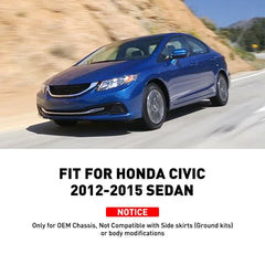 For HONDA CIVIC 2012-2015 Coupe 4PCS Sedan Front Rear Splash Guards Mud Flaps EA 6B93BC-57