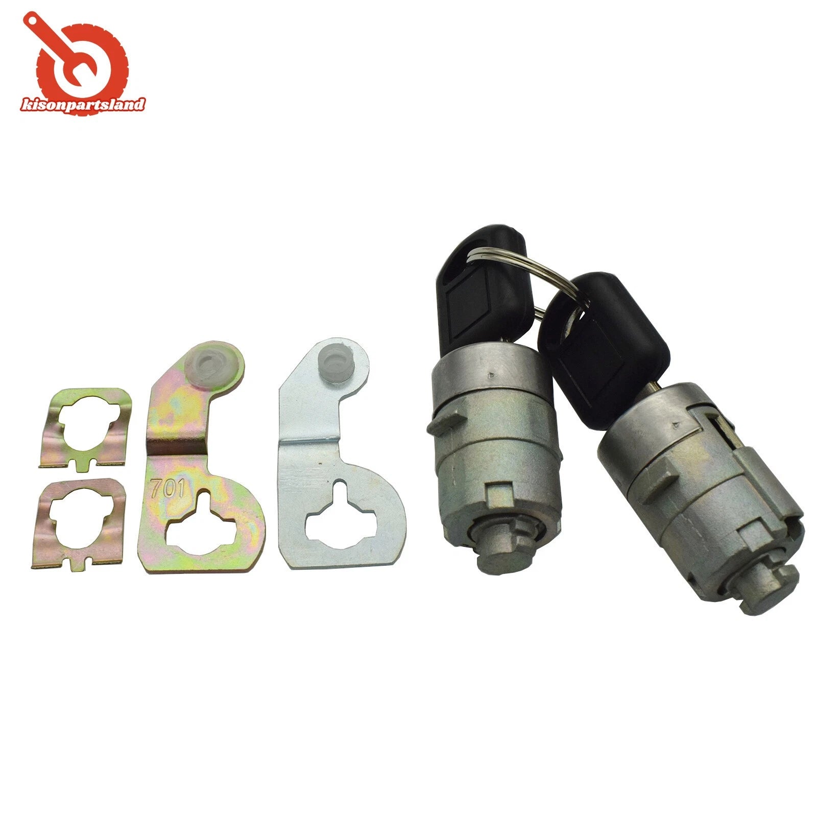 Door Lock Cylinder Set W/ Keys For 2001-2006 G-M CHEVY SILVERADO TAHOE 15298924 6B93BC-57