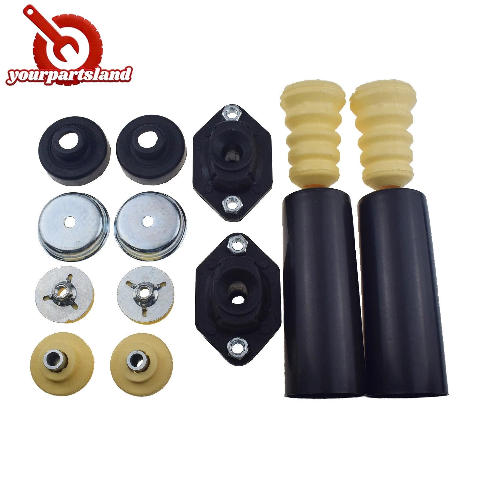 Rear Shock Mounts Bump Stops Dust Boot Set for BMW E92 E90 328i 335i 33506767010 6B93BC-57