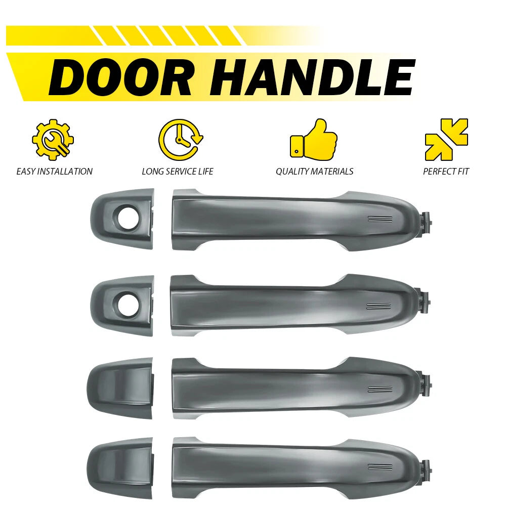 Set Of 4 Outside Door Handle 1G3 Magnetic Gray Metallic For 2012-17 Toyota Camry 6B93BC-57