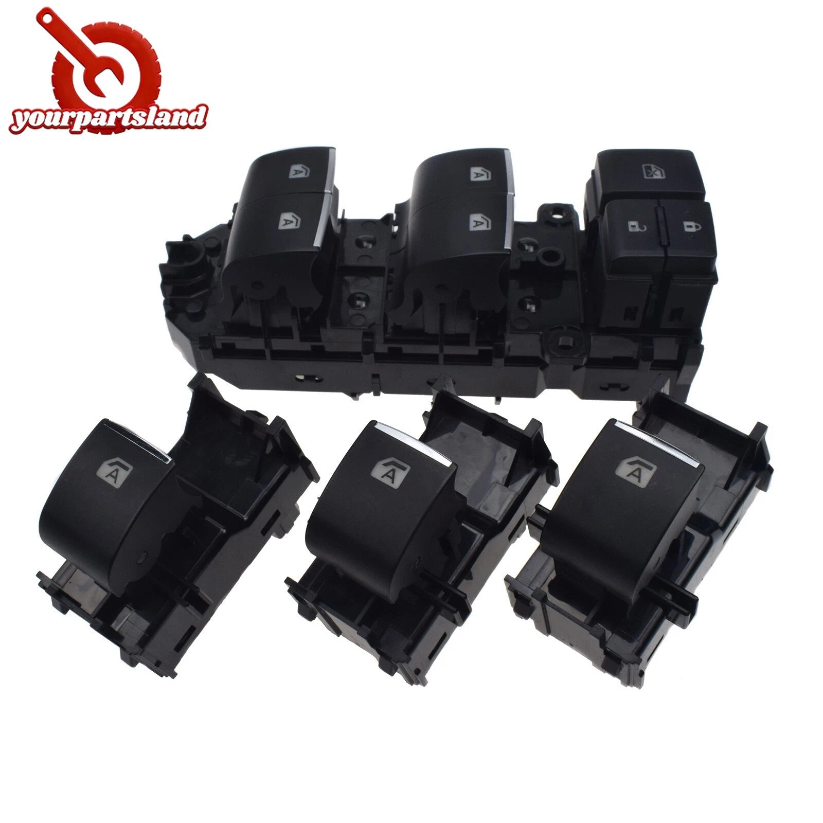 Power Window Switch Set for Toyota RAV4 LED Left Driving Backlight 84040-10020 6B93BC-57