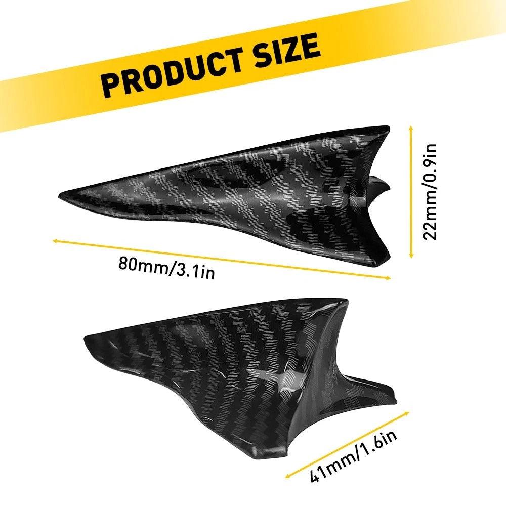 Universal 10X Shark Fin Diffuser Vortex Generator Wing Roof Spoiler Bumper EOA 6B93BC-57