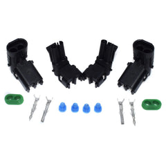 2 Set of 12 14 16 18 Gauge 2 Pin Position Terminal Weather Pack Connector Kit 6B93BC-57